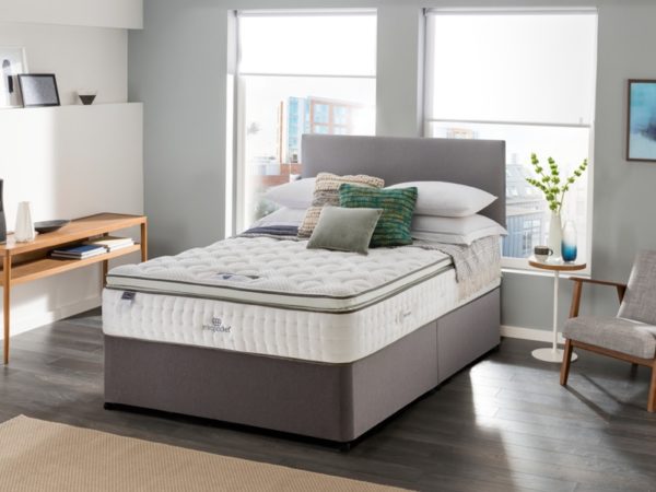 silentnight comfortable foam mattress with luxury divan bed