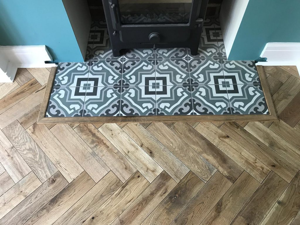 Worn Oak Parquet Wood Flooring - Lounge Harrogate | Floorstore