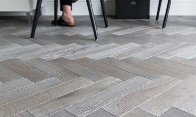 V4 Wood Flooring Zigzag Herringbone Silver Haze ZB103 | Floorstore