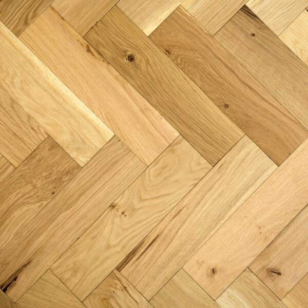 V4 Wood Flooring Zigzag Herringbone Natural Oak ZB108 | Top View