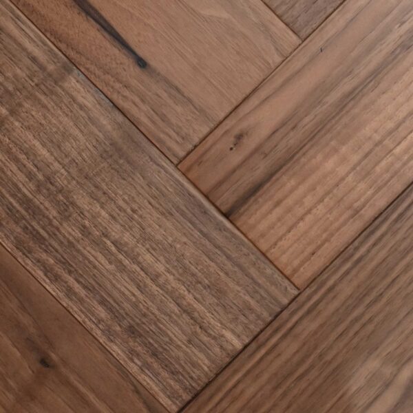 V4 Wood Flooring Zigzag Herringbone American Black Walnut ZB205 | Close Up