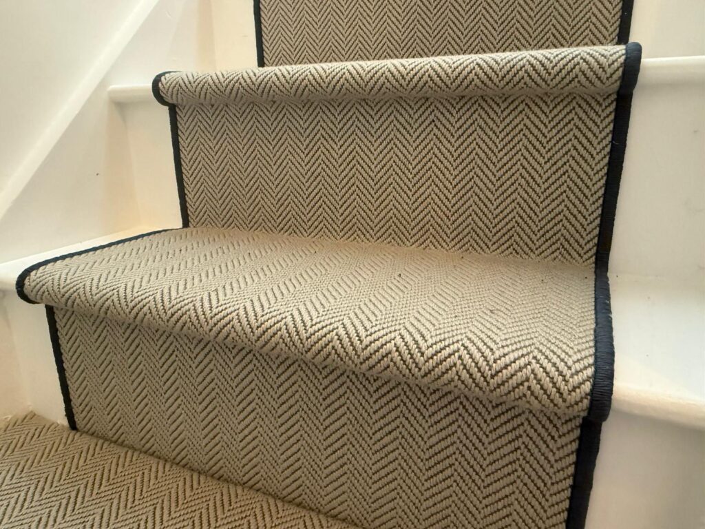 Hugh Mackay Deco Jacquard Flatweave image carpet stair runner