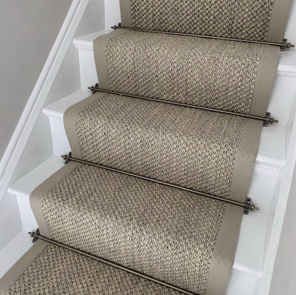 gold carpet stair runner from Crucial Trading