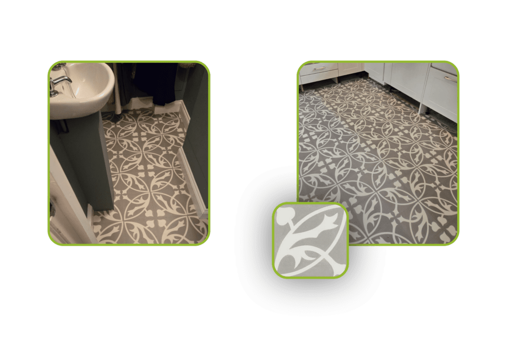Invictus graphic | Bathroom lvt flooring