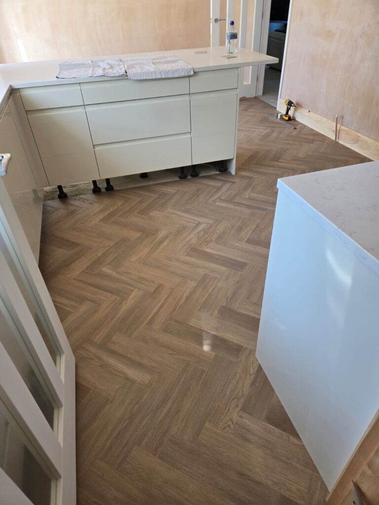 Customer project LVT flooring for kitchen
