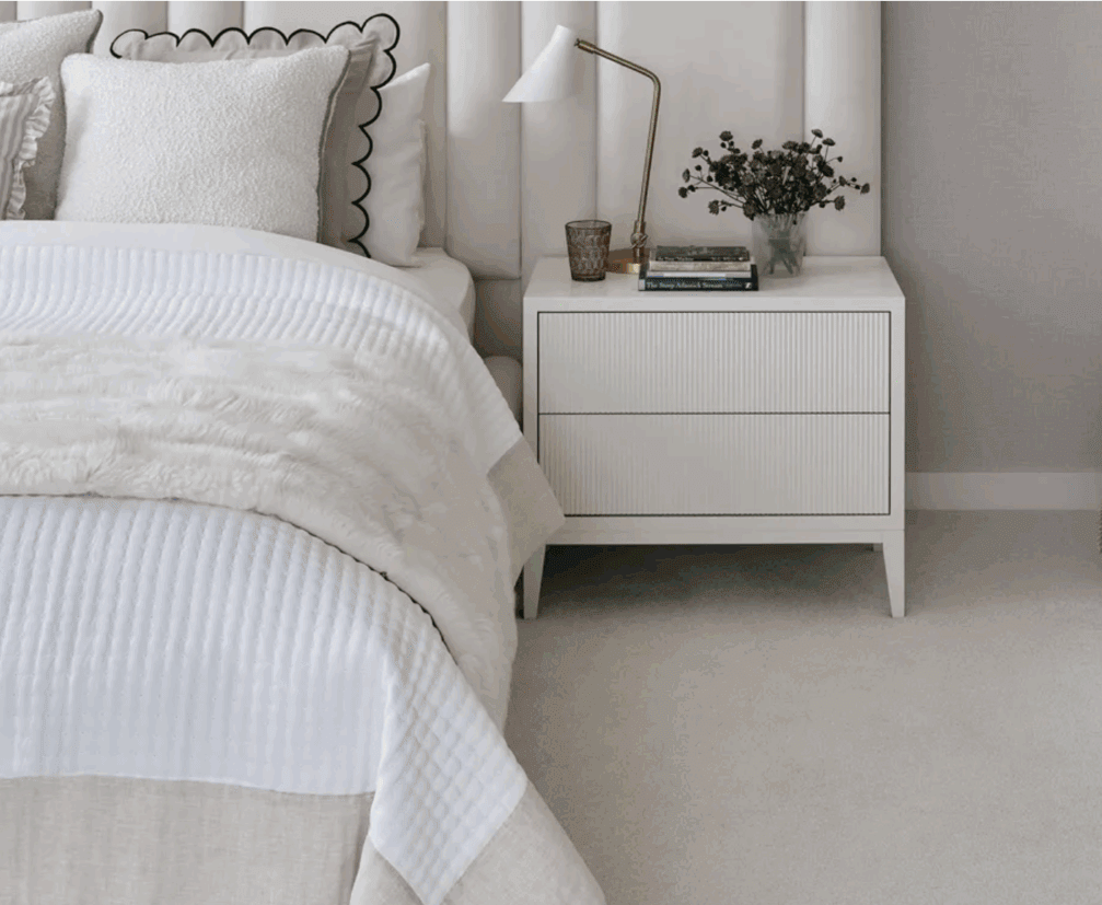 Bed room setting with Lusso Carpet from Artisan