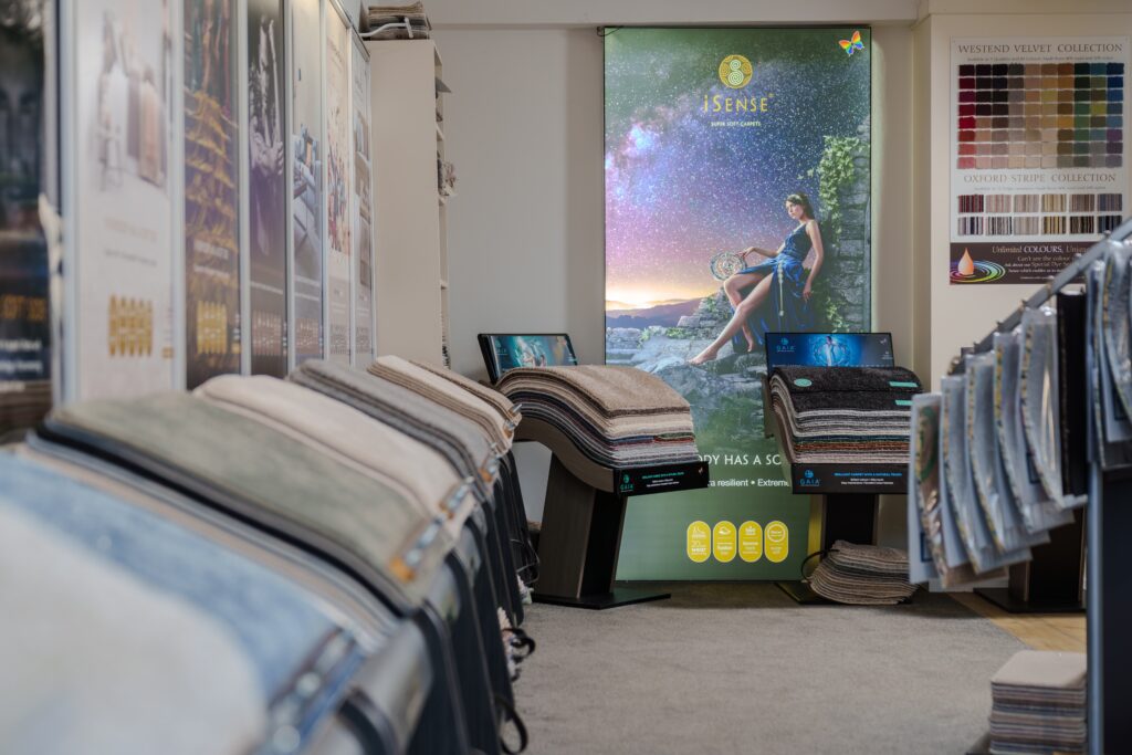 Isense carpet stands from AW