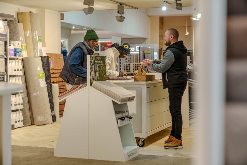 Customer serving within the store
