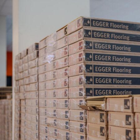 Egger flooring boxes of stock