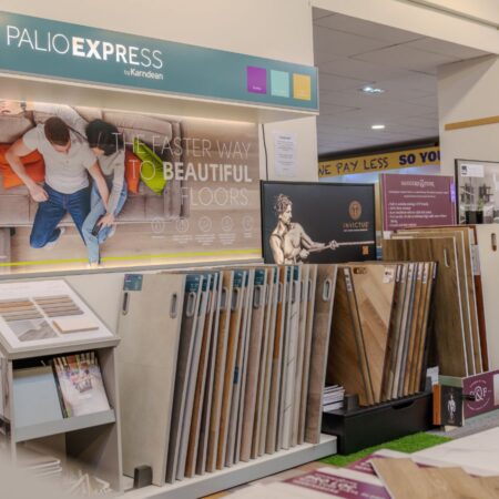 Luxury Vinyl stands of Palio, Invictus and Sanders & Fink
