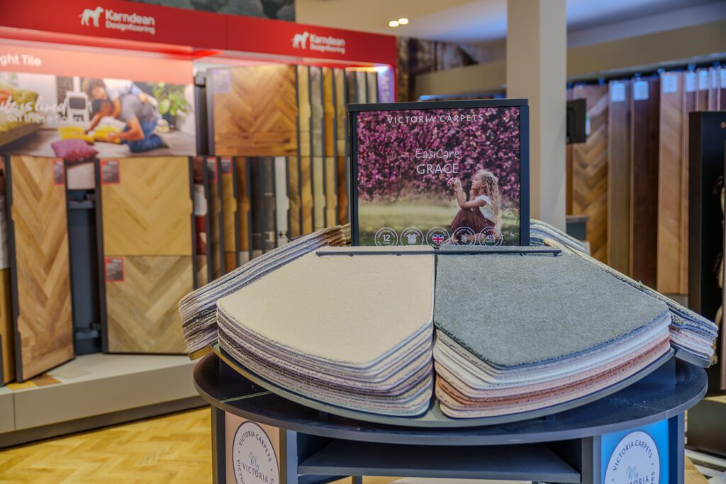 Victorias carpets stand at Jims
